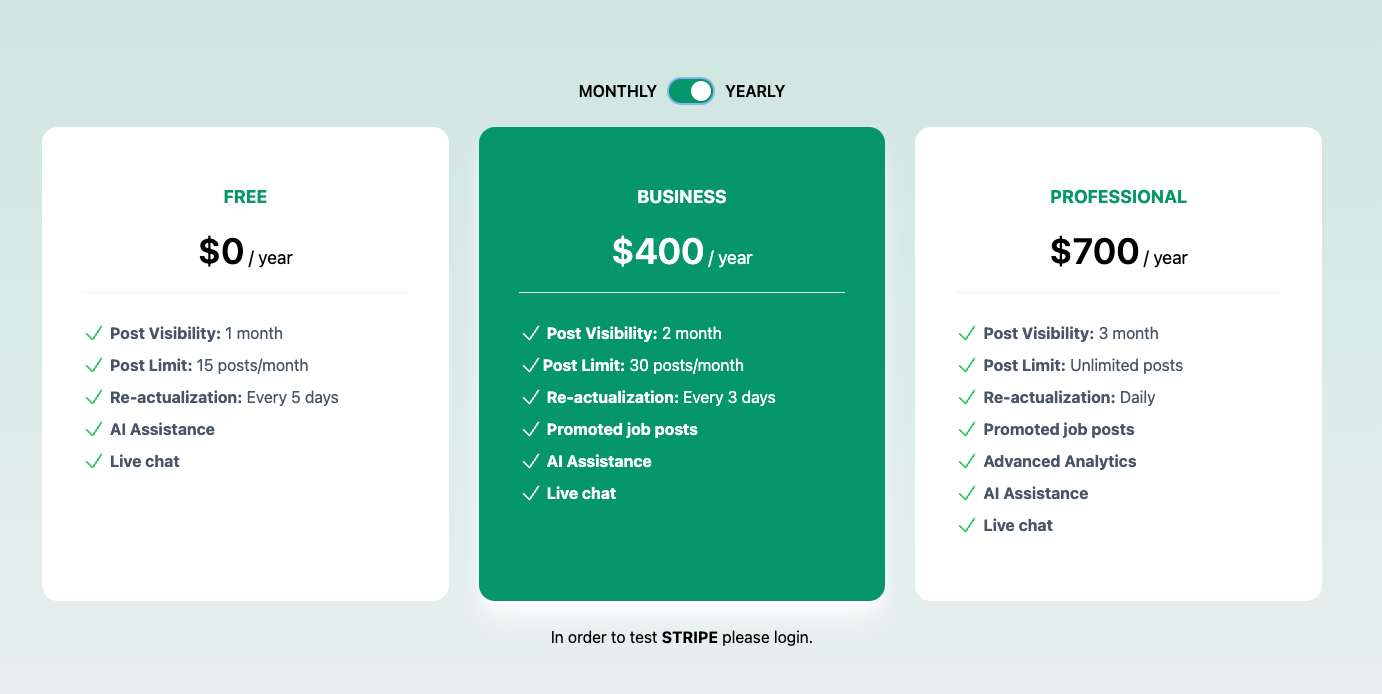 Subscription product prices